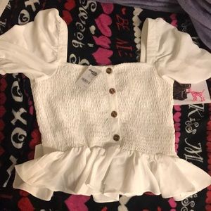 Charlotte Russe Day Frill Crop Top